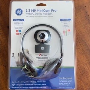 💕 GE 1.3mp mini cam pro pc stereo headset